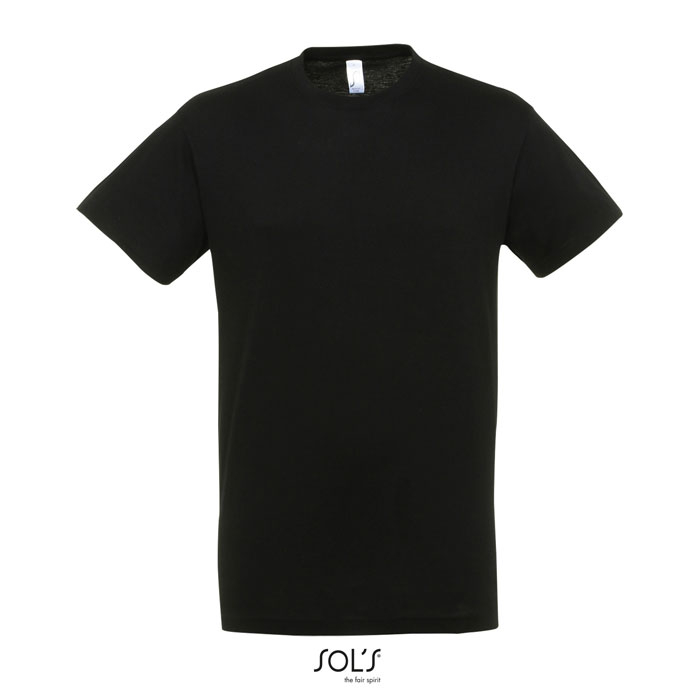 Tshirt unisex personnalisé en coton 150g - REGENT noir profond